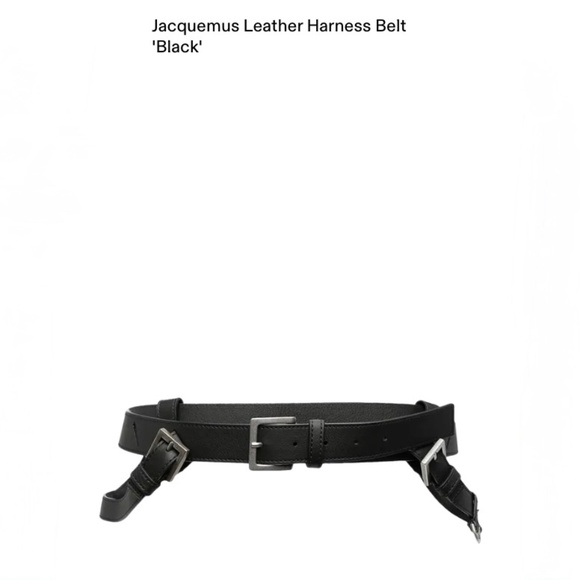 Jacquemus Mens Black Leather La Ceinture Baudrier Harness Belt - Picture 10 of 10